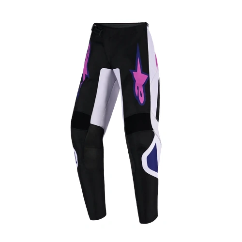 Alpinestars 2026 Youth Fluid Grid MX Pants - Black/Light Grey/Purple - Y22 - SKU:AS3740926156822