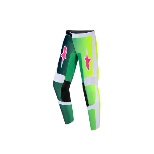 Alpinestars 2026 Youth Fluid Portl MX Pants - Green/White/Black - Y22 - SKU:AS3741126062122