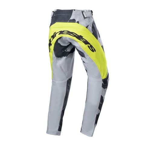 Alpinestars 2023 Youth Racer Tactical Grey Camo Yellow Pants - SKU:AS37412239255-P