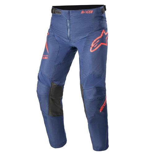 Alpinestars Youth Racer Braap Pants - Dark Blue/Bright Red - 22 - SKU:AS3741421732322