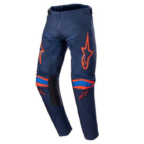 Alpinestars 2023 Youth Racer Narin Pants - Night Navy/Hot Orange