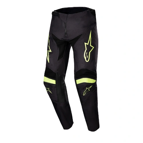 Alpinestars 2024 Youth Racer Lurv MX Pants - Black/Fluro Yellow