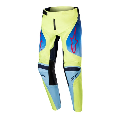 Alpinestars 2024 Youth Racer Hoen MX Pants - Fluro Yellow/Blue/Night Navy