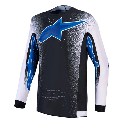 Alpinestars 2027 Supertech Hiten AFD Jersey - Black Light Lilac Blithe Blue