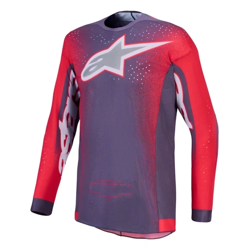 Alpinestars 2027 Supertech Hiten AFD Jersey - Graystone Fluro Red Light Lilac