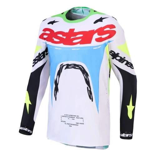 Alpinestars 2027 Supertech Dyna Jersey - Light Lilac Fluro Green Black