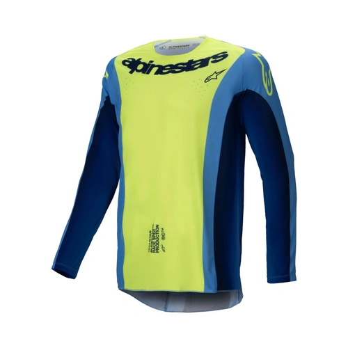 Alpinestars 2025 Techstar Melt Jersey  - Fluro Yellow/Blue - S - SKU:AS3760325055756