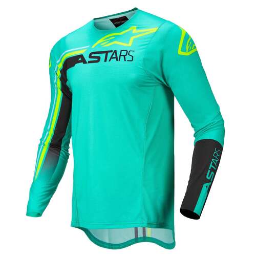 Alpinestars Supertech Blaze Jersey - Past Green/Black/Fluro Yellow