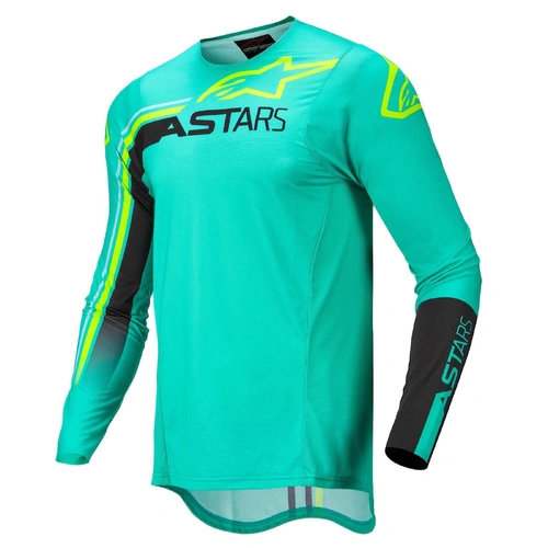 Alpinestars Supertech Blaze Jersey - Past Green/Black/Fluro Yellow