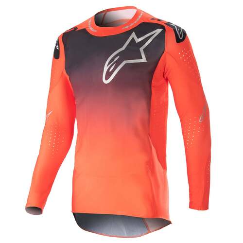 Alpinestars 2023 Supertech Risen Jersey -  Hot Orange/Black - S - SKU:AS3760423041156