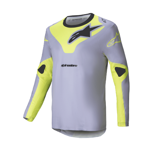 Alpinestars 2025 Racer Veil Jersey  - Grey/Fluro Yellow