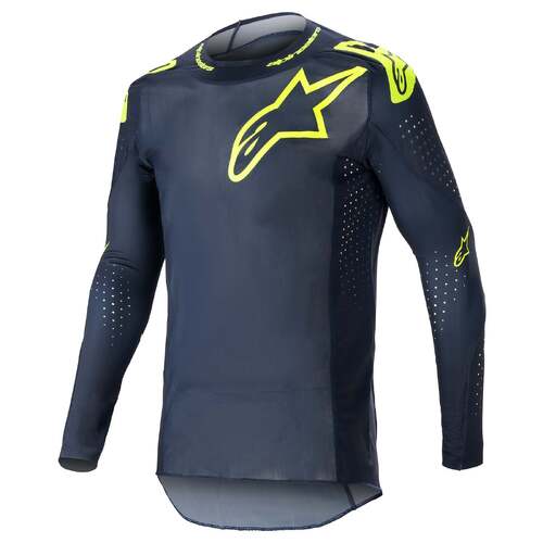 Alpinestars 2023 Supertech Bruin Jersey - Night Navy/Fluro Yellow