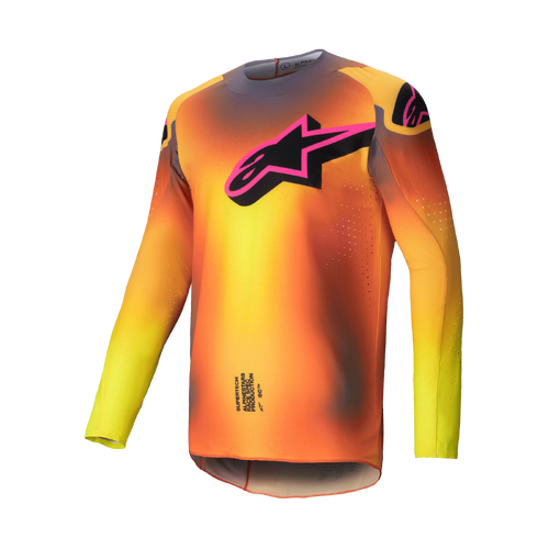 Alpinestars 2025 Supertech Lipan Jersey  - Yellow/Pink - XL - SKU:AS3760625051662