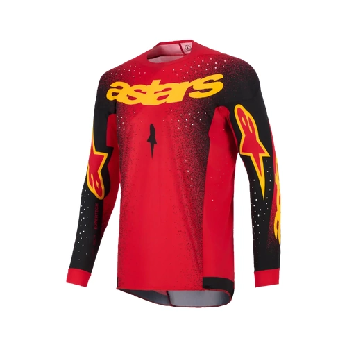 Alpinestars 2026 Supertech Scenz MX Jersey - Red/Black/Yellow - S - SKU:AS3760726031956