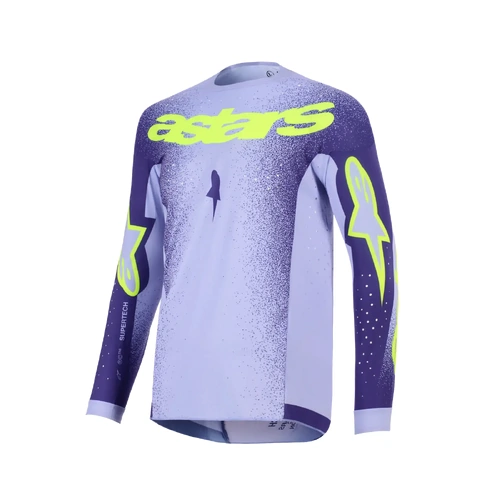 Alpinestars 2026 Supertech Scenz MX Jersey - Purple/Fluro Yellow - XL - SKU:AS3760726317562
