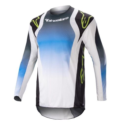 Alpinestars 2023 Techstar Push Jersey - Nightlife/Ucla Blue/White - 2XL - SKU:AS3760823970264