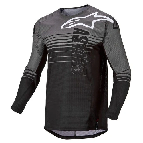 Alpinestars Techstar Graphite Jersey - Grey/Black - L - SKU:AS3760922931060