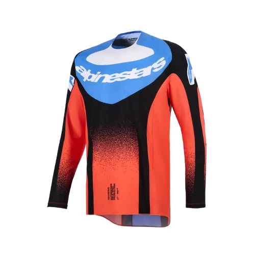 Alpinestars 2026 Techstar Knif MX Jersey - Orange/Black/UCLA Blue - S - SKU:AS3760926400456