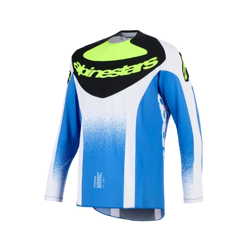 Alpinestars 2026 Techstar Knif MX Jersey - UCLA Blue/Black/Fluro Yellow - S - SKU:AS3760926726756