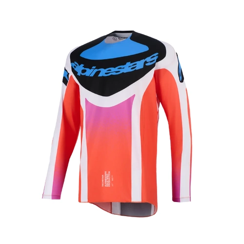 Alpinestars 2026 Techstar Knif MX Jersey - Light Grey/Fluro Orange/Black - S - SKU:AS3760926904156