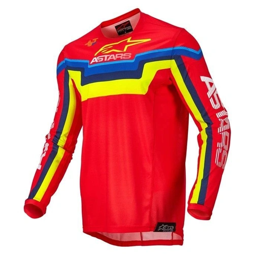 Alpinestars Techstar Quadro Red Yellow Blue Jersey