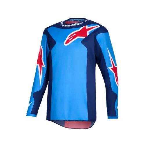 Alpinestars 2026 Fluid Grid MX Jersey - Blue/Red - 2XL - SKU:AS3761126073064