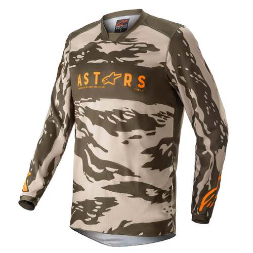 Alpinestars Racer Tactical Jersey - Military Green/Sand/Camo/Tangerine