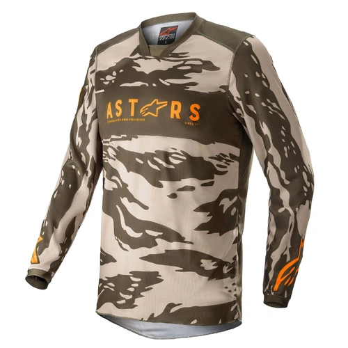 Alpinestars Racer Tactical Jersey - Military Green/Sand/Camo/Tangerine