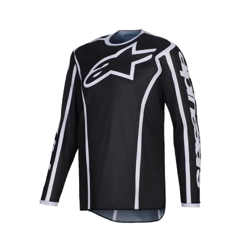 Alpinestars 2026 Fluid Apex MX Jersey - Black/Grey - M - SKU:AS3761226010658