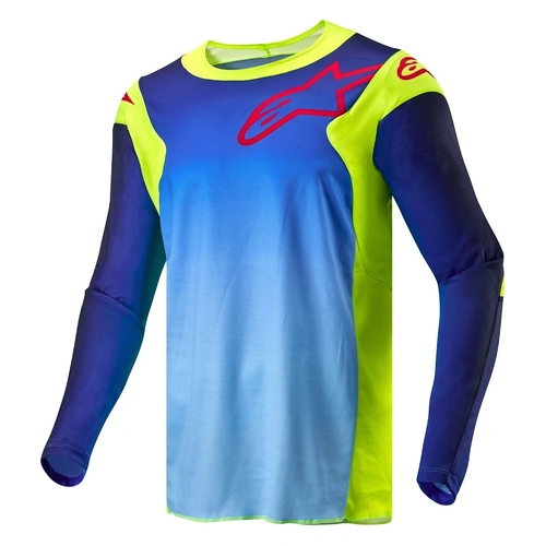 Alpinestars 2024 Racer Hoen Jersey  - Fluoro Yellow/Blue/Navy