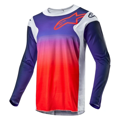 Alpinestars 2024 Racer Hoen Jersey  - Grey/Orange/Black - S - SKU:AS3761324092456