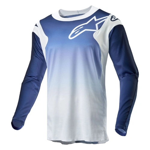 Alpinestars 2024 Racer Hoen Jersey - White/Navy/Light Blue - S - SKU:AS3761324207056