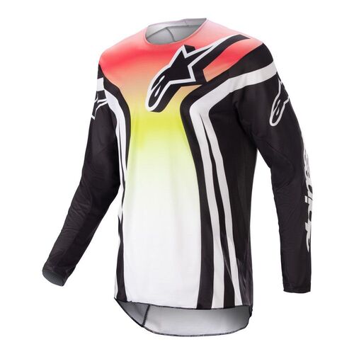 Alpinestars 2023 Racer Semi Black Multi Jersey - Black/Multi - M - SKU:AS3761523115258