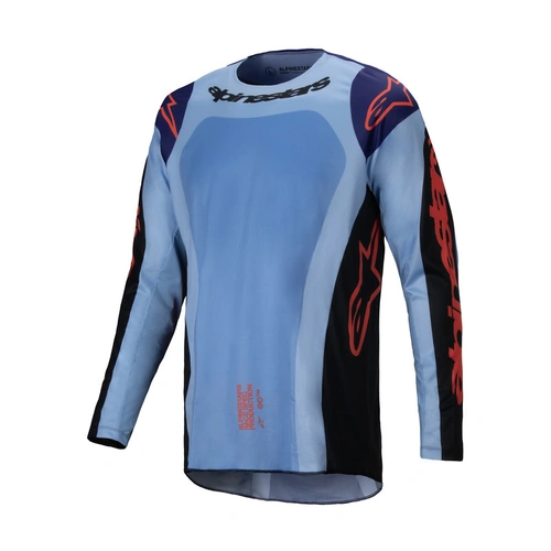 Alpinestars 2025 Racer Ocuri Jersey - Blue/Black/Fluro Orange - 56 - SKU:AS3761525721456