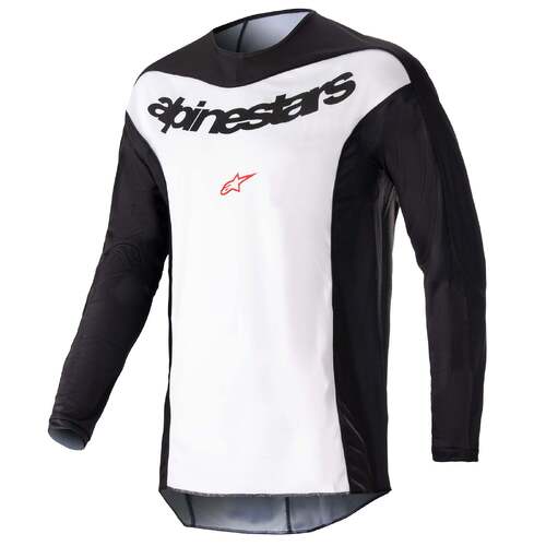 Alpinestars 2023 Fluid Lurv Jersey - Black/White - 2XL - SKU:AS3762023001264