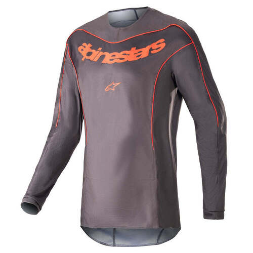 Alpinestars 2023 Fluid Lurve Jersey - Magnet/Red - L - SKU:AS3762023939760