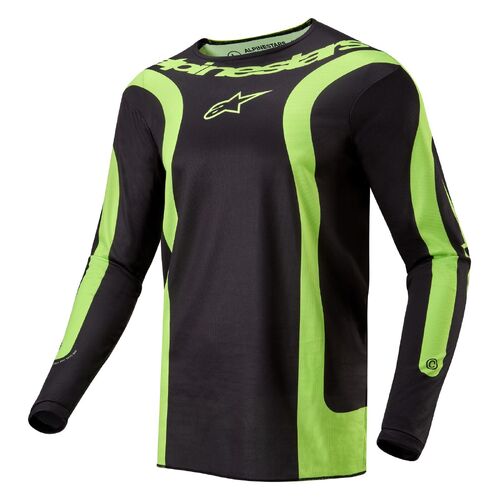Alpinestars 2024 Fluid Lurv Jersey - Black/Fluro Yellow