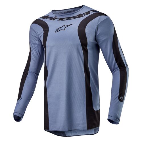 Alpinestars 2024 Fluid Lurv Jersey - Blue/Black - L - SKU:AS3762024705660