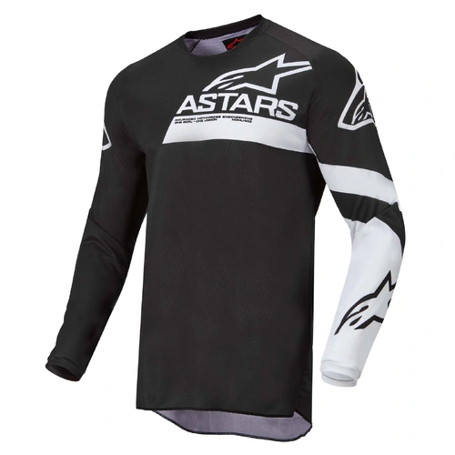 Alpinestars Fluid Chaser Jersey - Black/White - M - SKU:AS3762422001258