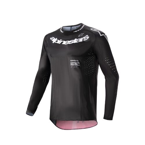 Alpinestars 2024 Supertech Ward Jersey - Black/Red/Berry - S - SKU:AS3763224132356