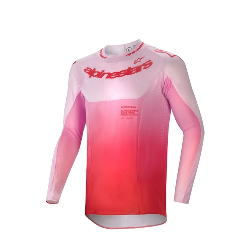 Alpinestars 2024 Supertech Dade Jersey - Red/Berry/Lilac - M - SKU:AS3763324039658