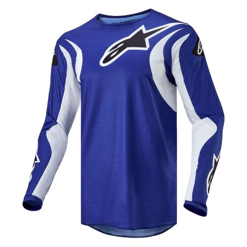 Alpinestars 2024 Fluid Lucent Jersey - Blue/White - S - SKU:AS3763724702156