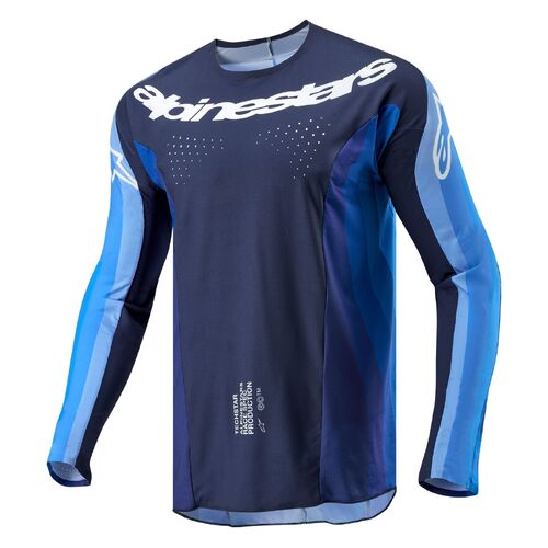 Alpinestars 2024 Techstar Pneuma Jersey - Dark Navy/Light Blue - 2XL - SKU:AS3766924705464