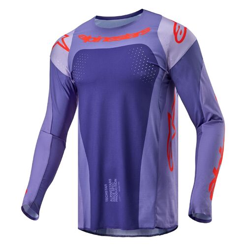 Alpinestars 2024 Techstar Ocuri Jersey - Purple/Orange - S - SKU:AS3767024301556