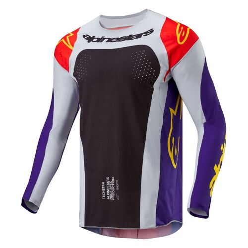 Alpinestars 2024 Techstar Ocuri Jersey - Orange/Purple/Black