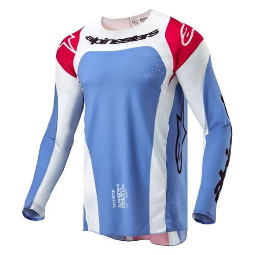 Alpinestars 2024 Techstar Ocuri Jersey - Blue/Red/White - S - SKU:AS3767024706856