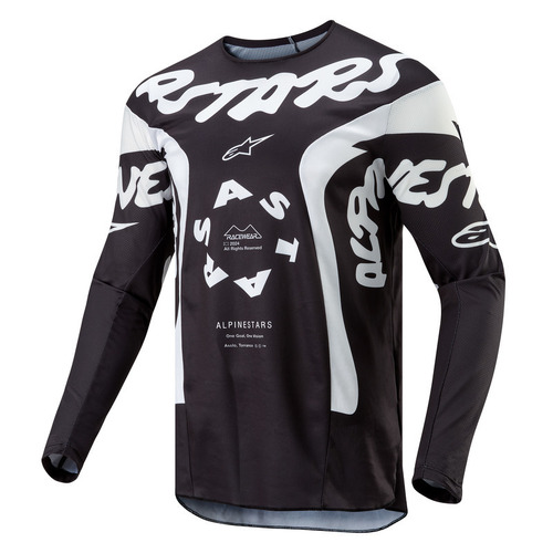 Alpinestars 2024 Racer Hana Jersey - Black/White - XL - SKU:AS3768324001262