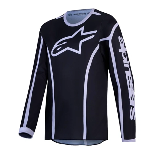 Alpinestars 2027 Fluid Apex V2 Youth Jersey - Black Silver