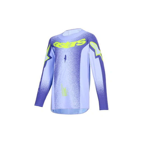 Alpinestars 2026 Youth Supertech Scenz MX Jersey - Purple/Fluro Yellow - S - SKU:AS3770726317556