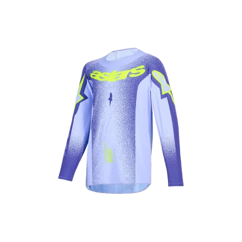 Alpinestars 2026 Youth Supertech Scenz MX Jersey - Purple/Fluro Yellow - S - SKU:AS3770726317556